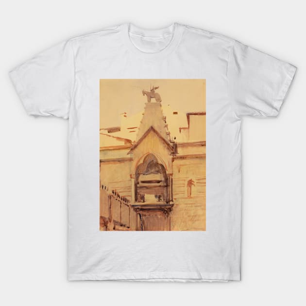 Tomb Of Verona by Abbott Handerson Thayer T-Shirt by Classic Art Stall